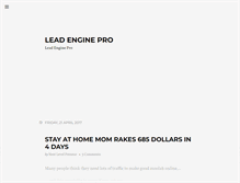 Tablet Screenshot of leadenginepro.com